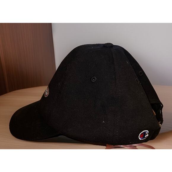 Women Champion Brand Strapback Adjustable Hat Cap Baseball Casual Sports Black - Picture 3 of 6